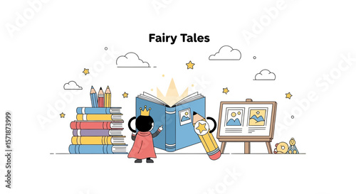 Enchanting Tales Unfold A Realm Of Imagination Through Books And Artistic Visions