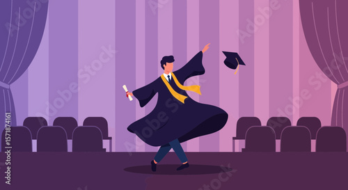 Celebrating Graduation Success A Joyful Moment Of Accomplishment And Achievement