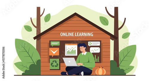 Engaging In Digital Education Within A Natural And Sustainable Learning Space