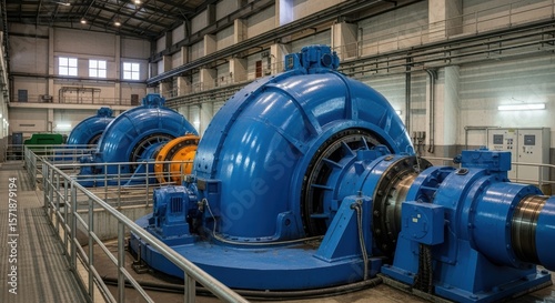 Hydroelectric Power Plant Turbine Generators