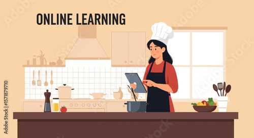 Chef Explores Culinary Skills Through Online Cooking Course At Home