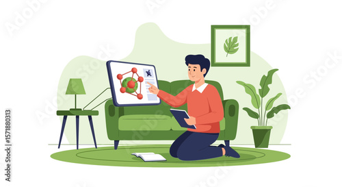 Engaging Online Learning at Home Displaying Interactive Molecular Structure Course