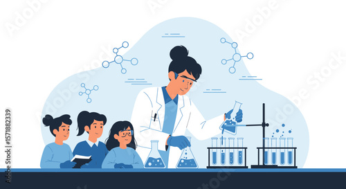 Engaging Science Education Students Observe Experiment in Laboratory Setting
