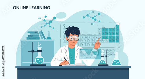 Enthusiastic Student Learning Chemistry Concept Via Online Scientific Lesson