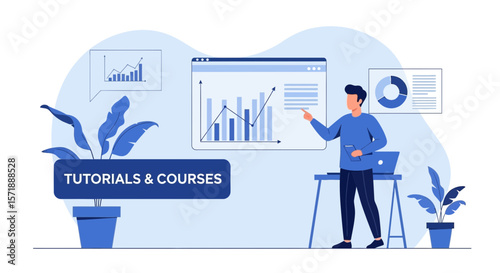 Expert Explaining Data Analytics During Online Tutorials And Corporate Courses