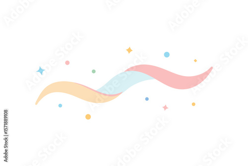 Soft Pastel Smudge Design With Delicate Glitter And Texture