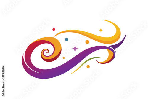 Oil Paint Swirl In Rich Jewel Tones With Shining Glitter