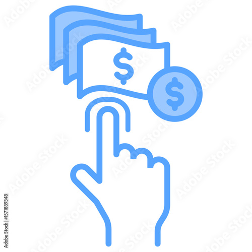 Cash Reserve Blue Icon