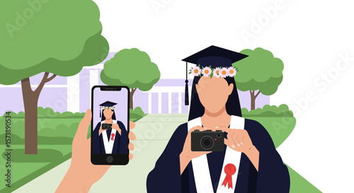 Graduation Day Memories Capturing Special Moments With A Phone And Camera