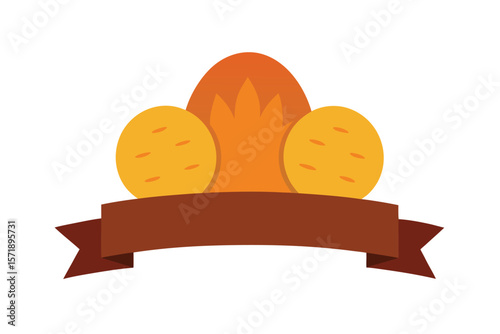 Potatoes And Sweet Potatoes With Classic Banner In Center