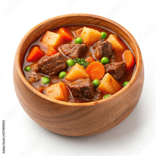beef stew with vegetables in a bowl