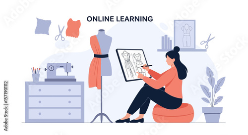 Online Fashion Design Course Tailoring And Dressmaking From Home Education Program