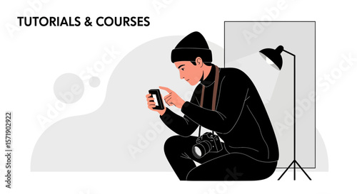 Online Photography Courses With a Professional Photographer Shooting in the Studio