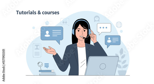 Online Support Specialist Providing Tutorials And Courses For Digital Education