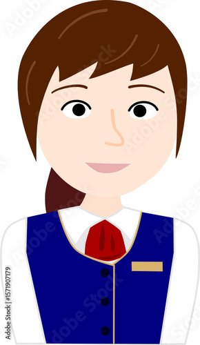 接客する女性