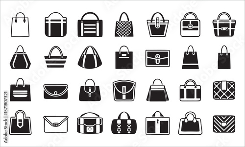 Assorted Handbags and Purses tote bag clutch