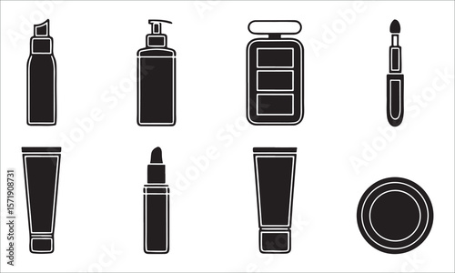 Cosmetic products collection makeup beauty