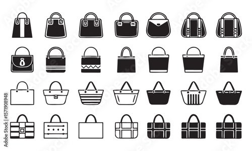 Handbag collection assortment purse tote bag