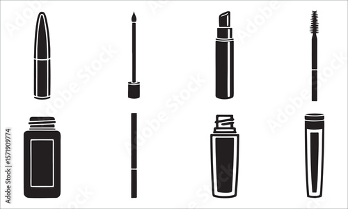 Makeup brushes and applicators beauty cosmetics