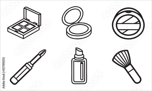 Makeup products collection cosmetics beauty