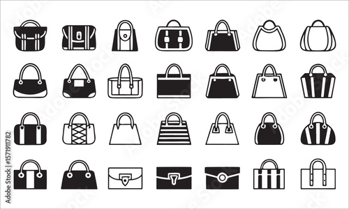 Various handbag styles and designs purse accessory
