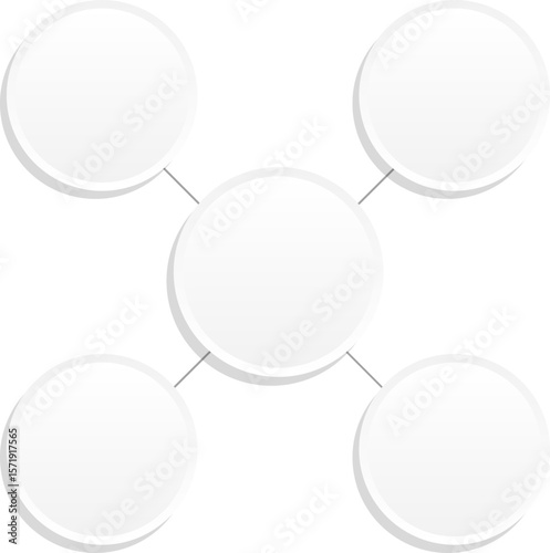 Round diagram and schema blank