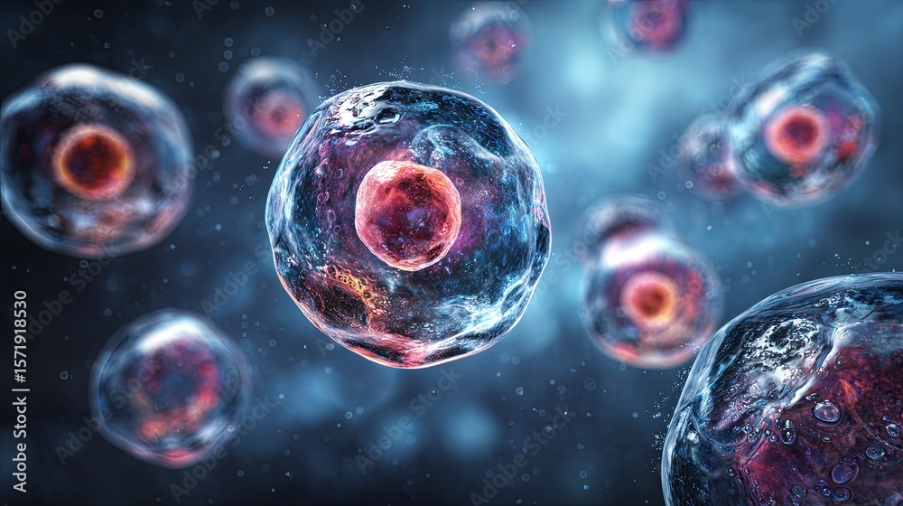 Naklejka premium Nanotechnology particles with molecular scale engineering 4K Seamless loop animation