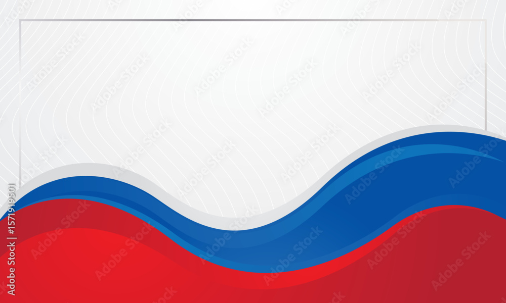 Naklejka premium Modern white blue red abstract wave background