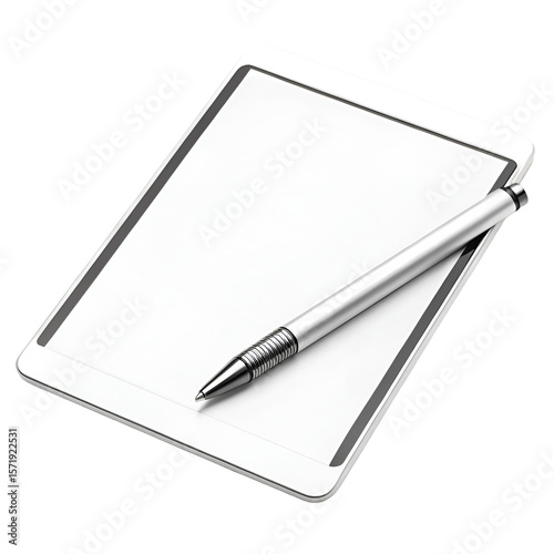 Wallpaper Mural notebook and pen isolated Torontodigital.ca