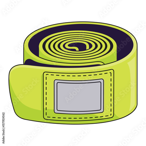 Rolled Bright Green Bandage Medical Support Compression Wrap Healthcare Elastic