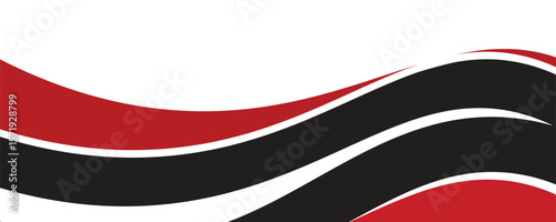 Free Download Abstract red waves are flowing on black and white background. red line background curve element. Suit for business, cover, header, wallpaper, corporate, website, flyer - GFXLoad
