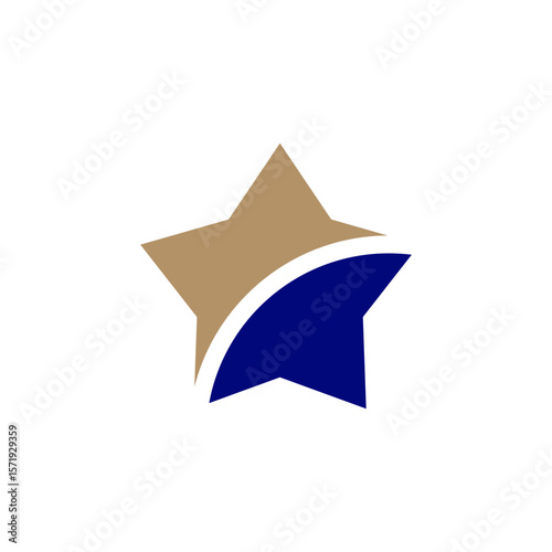 Colorful five-point star design representing creativity and innovation in a modern context