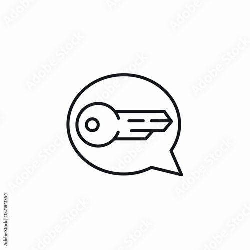 key message icon sign vector