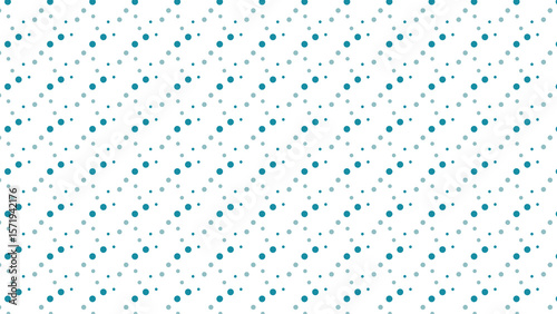 A crisp vector background with diagonal rows of varying blue and grey polka dots on a white base, ideal for modern and clean designs.