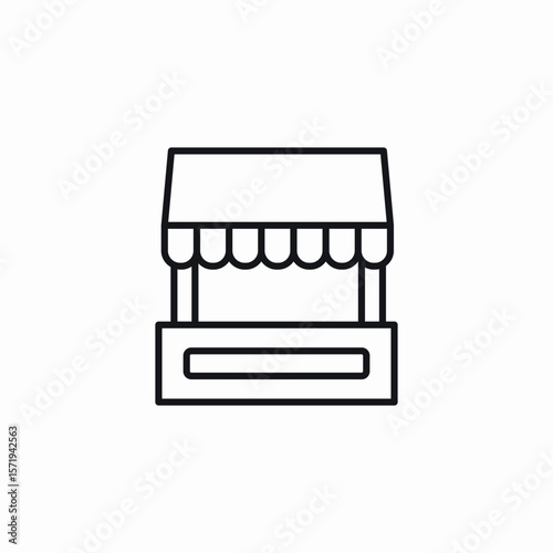 street food icon sign vector
