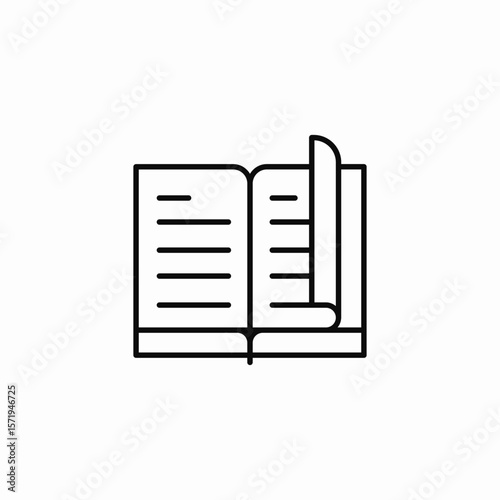 book open icon sign vector
