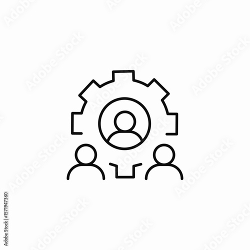 engineer team icon sign vector