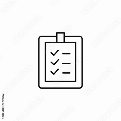 task page icon sign vector