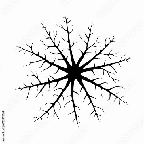 Silhouette of cracks silhouette design black