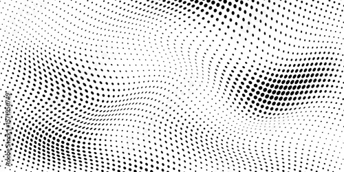 grunge Halftone white and black dots pattern and black gradient grunge texture background. Dotted line comic sport style vector illustration