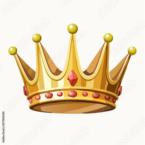 golden crown isolated on white