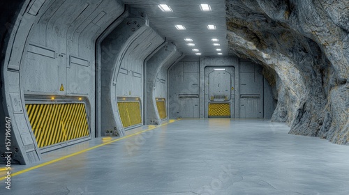 Exploring an Alien Aquatic City: A Surreal Journey through Underwater Crystals and Glowing Streets in a Tunnel