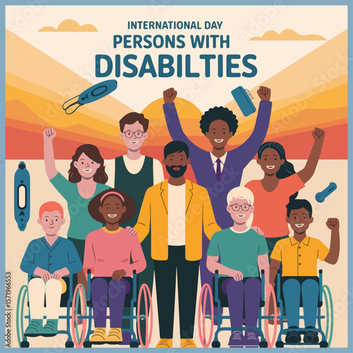 "Celebrate inclusivity and raise awareness for persons with disabilities on International Day of Disabilities."
