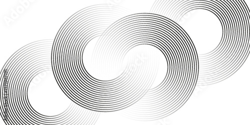 abstract background with glowing circles. Swirl circular lines pattern. Geometric spiral. Twirl element. Modern graphic desi