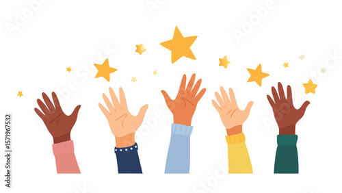  group of hands