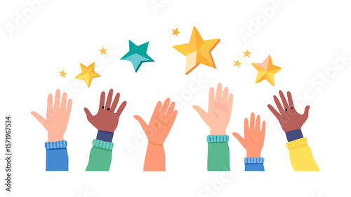  group of hands