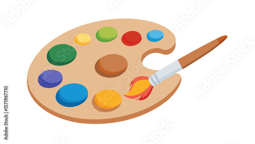 paints and brushes