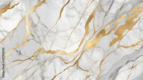 Light marble texture with gold accents — luxurious yet minimalist for premium branding or creative topics