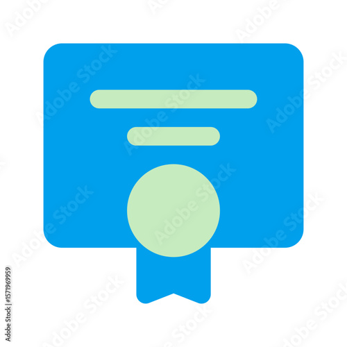 certificate duo tone icon