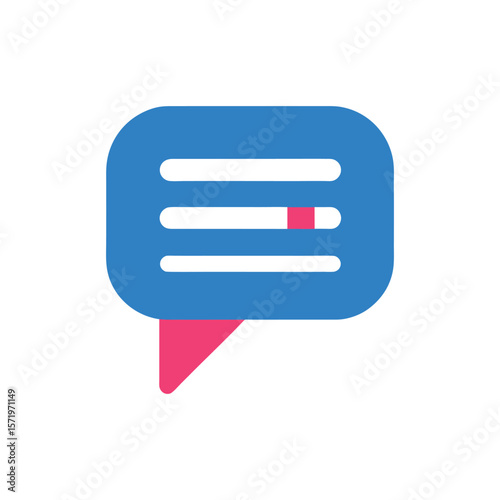vector icon of speech bubble